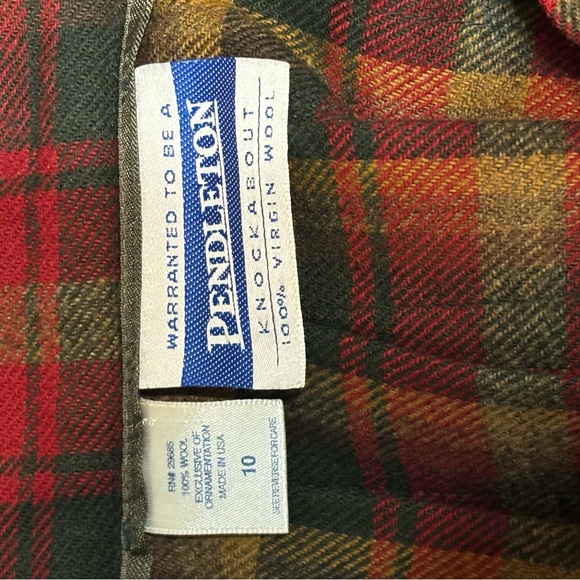 Vintage Pendleton Knockabouts wool tartan plaid skirt - Picture 5 of 5